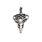 Celtic Deer with Intertwined Antlers Pendant